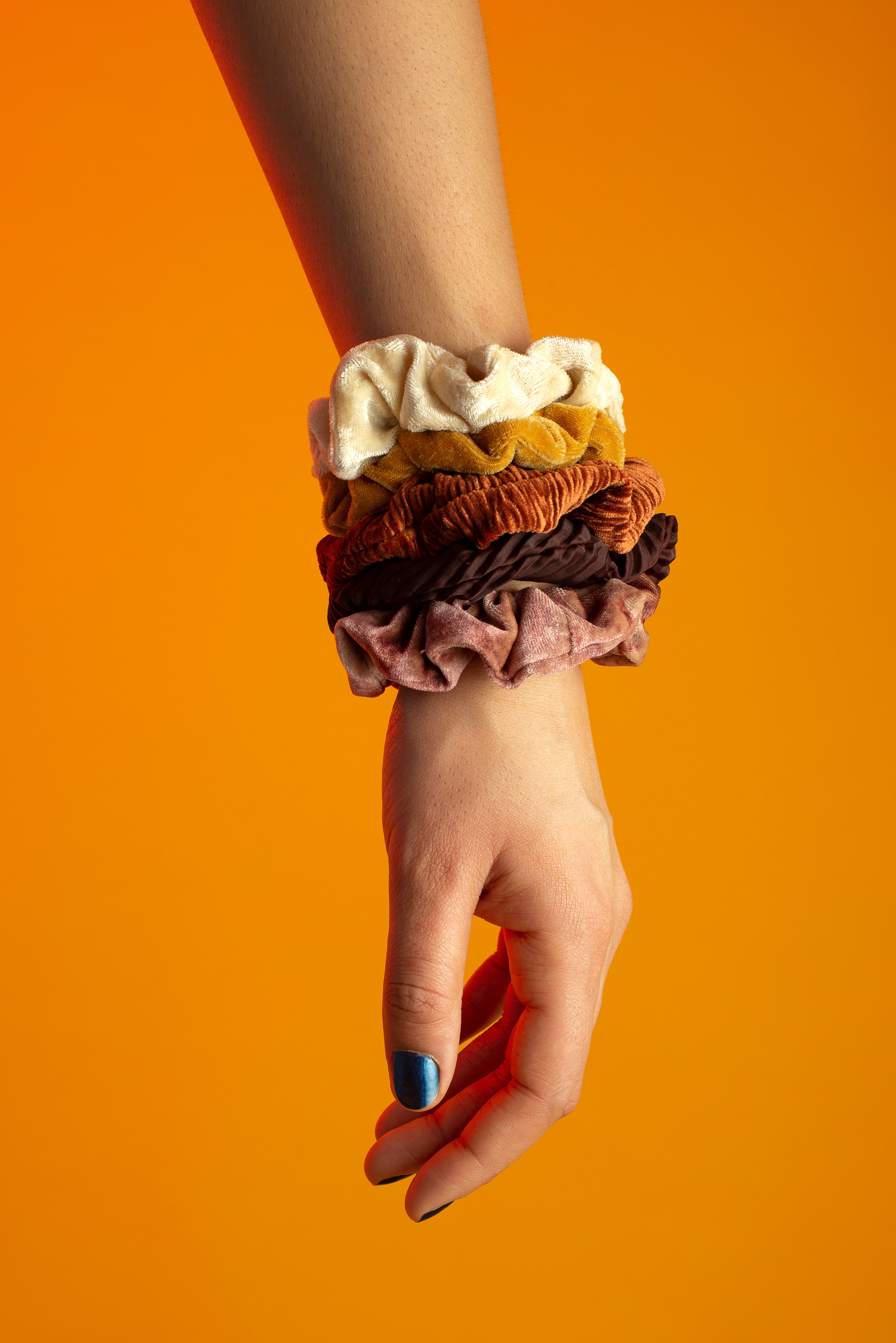 orange and purple sweater